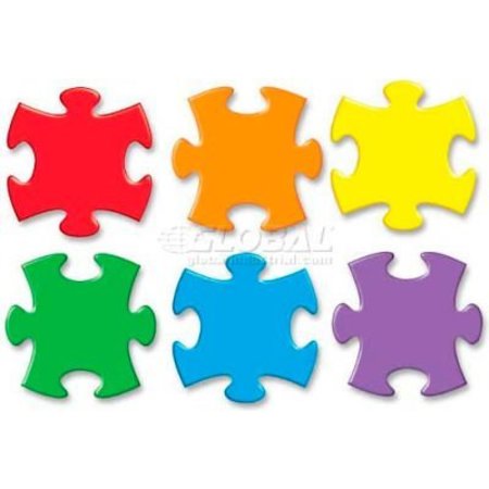 TREND ENTERPRISES Trend Classic Accents Jigsaw Puzzle, TEPT10906, Assorted Colors, 36 Pieces/Pack T10906